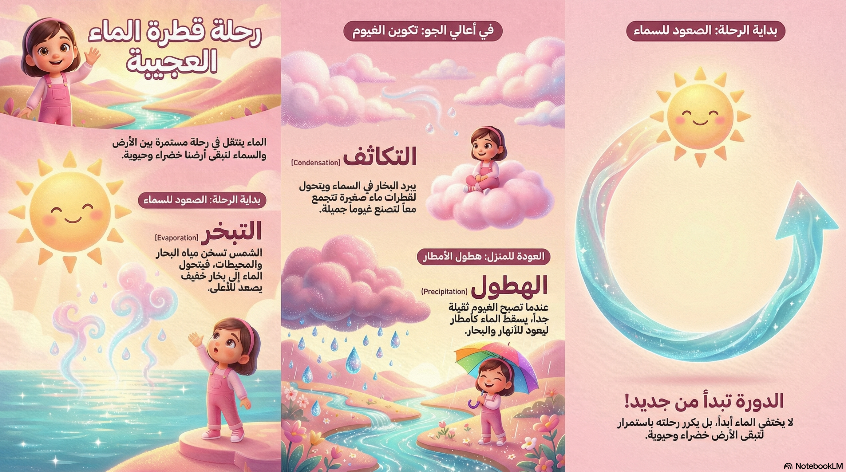 إنفوجرافيك دورة الماء